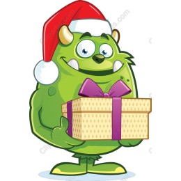 Festive Green Monster Holiday