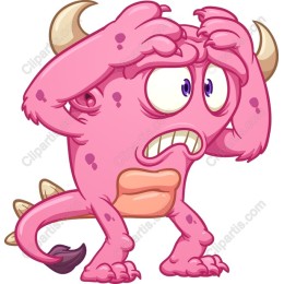 Whimsical Pink Monster