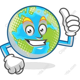 Happy Earth Character