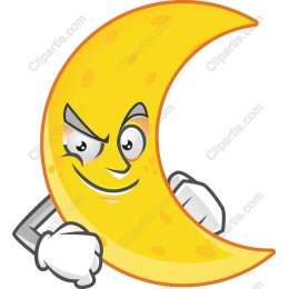 Cheeky Crescent Moon
