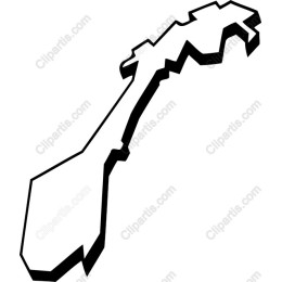Stylized Map Shape Outline