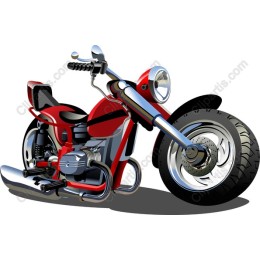 Classic Red Motorcycle