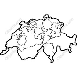 Swiss Map Outline