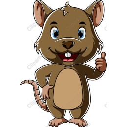 Adorable Cartoon Rodent