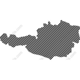 Contemporary Diagonal Striped Austria