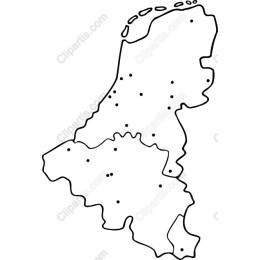 Elegant Outline Map