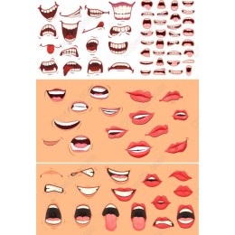 Emotion Expressions Clipart Set - Bundle