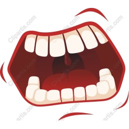 Exaggerated Open Mouth
