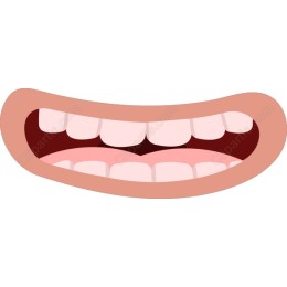 Cheerful Open Mouth