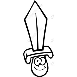 Cheerful Sword Character