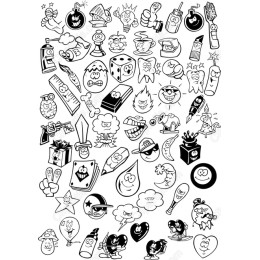 Collectible Cartoon Clipart Bundle - Fun