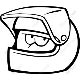 Playful Cartoon Racer Helmet
