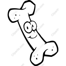 Playful Cartoon Bone