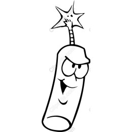 Playful Cartoon Bomb