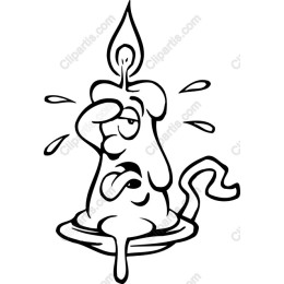 Whimsical Melting Candle