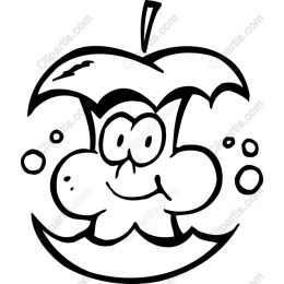 Cheerful Apple Character
