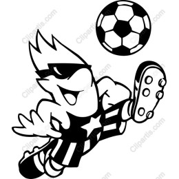 Playful Soccer Bird