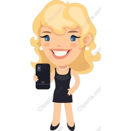 Confident Woman with Smartphone