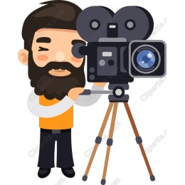 Camera Operator Cartoon