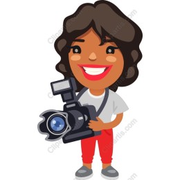 Cheerful Female Photographer