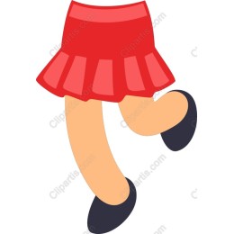 Playful Red Skirt