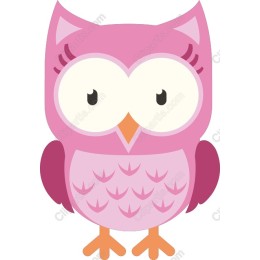 Charming Pink Owl