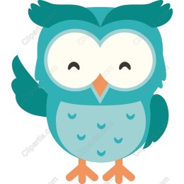 Cute Turquoise Owl