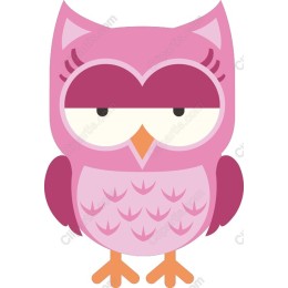 Cute Pink Owl