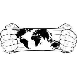 Global Unity: Hands Holding the Earth