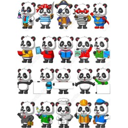 Panda Professionals Set