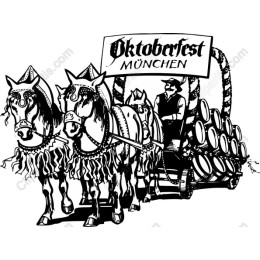 Oktoberfest Horse-Drawn Cart