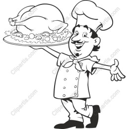 Chef with Turkey