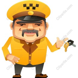 Cheerful Taxi Driver