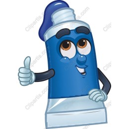 Cheerful Paint Tube Mascot