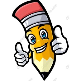 Cheerful Cartoon Pencil