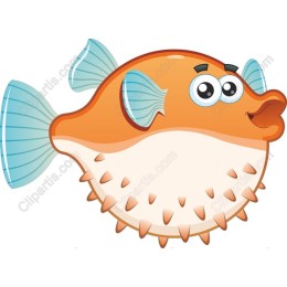 Cute Cartoon Pufferfish