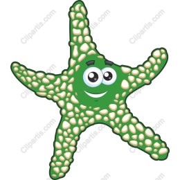 Charming Green Starfish