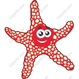 Vibrant Cartoon Starfish