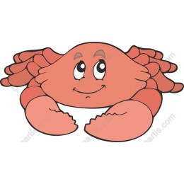 Charming Cartoon Crab