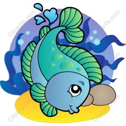 Playful Cartoon Fish