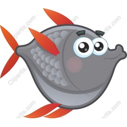 Playful Cartoon Fish