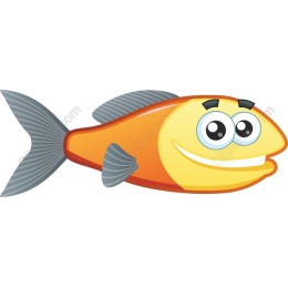 Cheerful Cartoon Fish