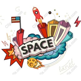 Colorful Space Adventure