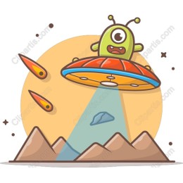 Playful Alien Spaceship