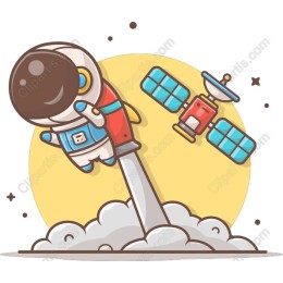Rocketing Astronaut