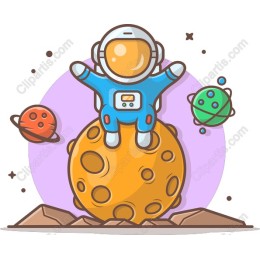 Astronaut on Moon