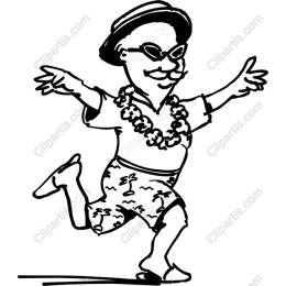 Cheerful Summer Beachgoer