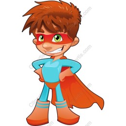 Vibrant Young Superhero