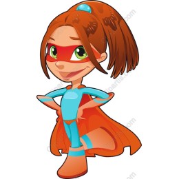 Charming Superhero Girl