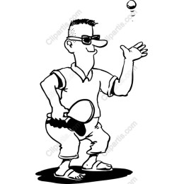 Cheerful Table Tennis Player
